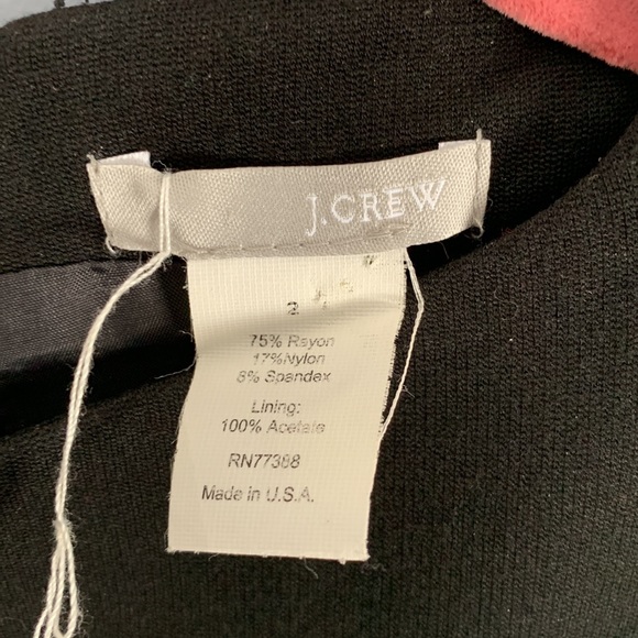 J.Crew Classic Black Sleeveless Dress Size 2 Fully Lined Pristine Condit… - Picture 3 of 6